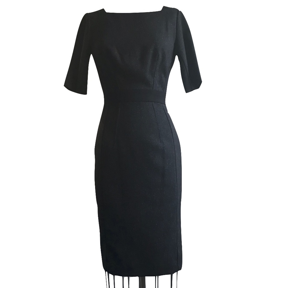 Antonio Melani Heather Gray and Black Accent Dress